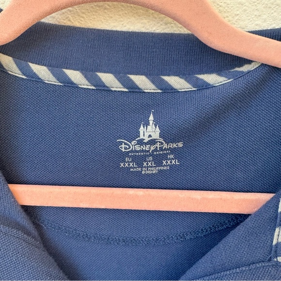 Disney Parks Mickey Mouse Shirt XXL Mens Blue Golf Polo Embroidered Classic 0003 - Picture 5 of 12